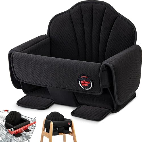 Padded Shopping Cart Cover for Baby, Black