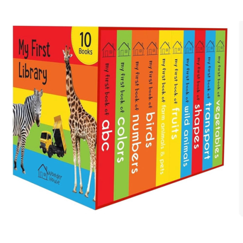 My First Library: Boxset of 10 Board Books for Kids
