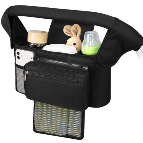 Accmor Universal Stroller Organizer with Insulated Cup Holder