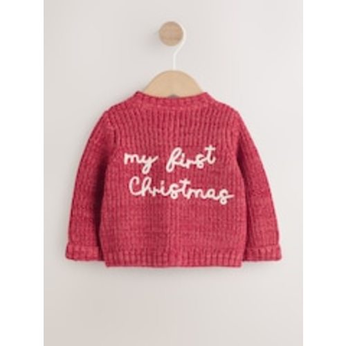 Buy Red My First Christmas Knitted Baby Cardigan (0-18mths) from Next USA