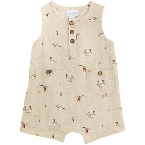 Mud Pie Baby Boy Duck Print Shortall