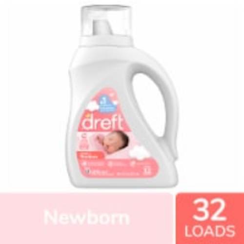 Dreft Newborn Baby Lightly Scented Liquid Laundry Detergent, 46 fl oz