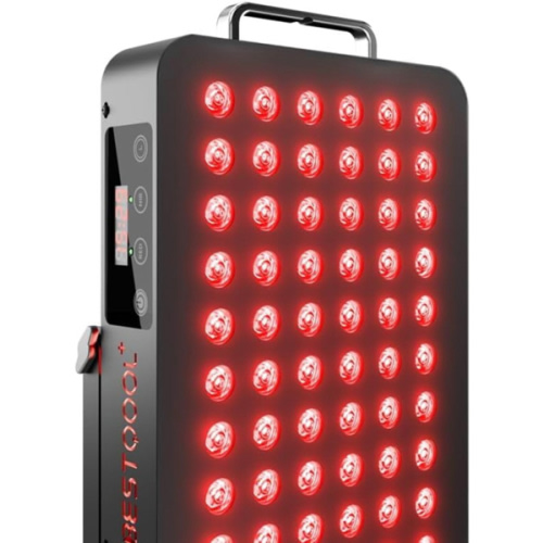 BestQool Red Light Therapy, Dual Chip Elite Grade LED Red Infrared Light Device with Near-Infrared Light 660nm 850nm High Power Red Light Therapy Panel at Home, Ideal for Body, Face, 105W (Black 60)
