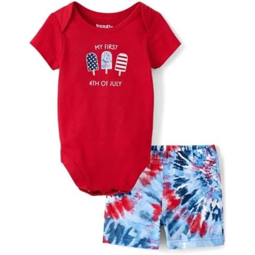 The Children's Place baby-boys And Newborn Short Sleeve Bodysuit and Shorts Outfit