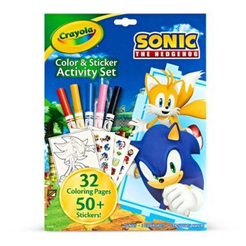 Crayola Color and Sticker Activity Foldalope Sonic