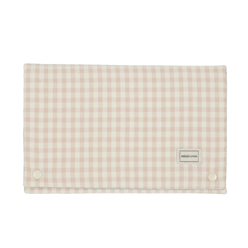 Changing Mat Vichy Rose · Minicoton