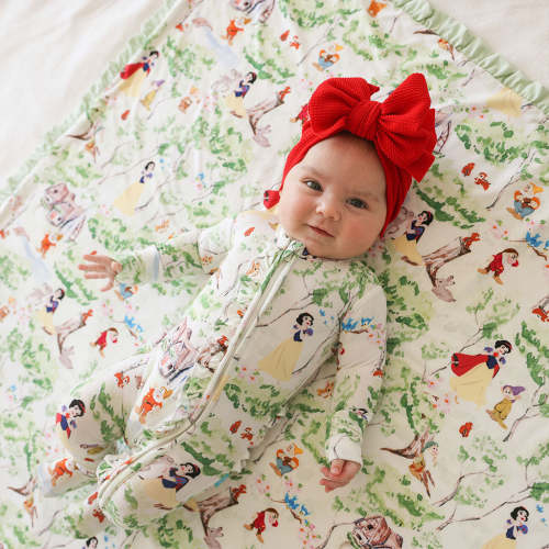 Disney Princess Snow White Footie Ruffled Zippered One Piece