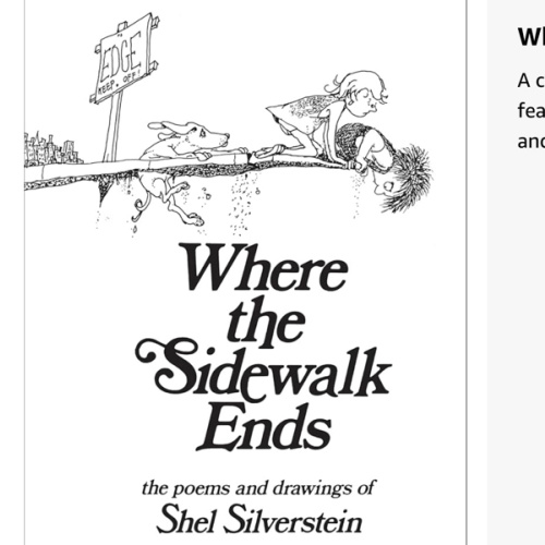 Where the Sidewalk Ends: Poems and Drawings