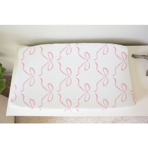 Changing Pad Cover in Pink Bow Nursery Decor Baby Newborn - Etsy