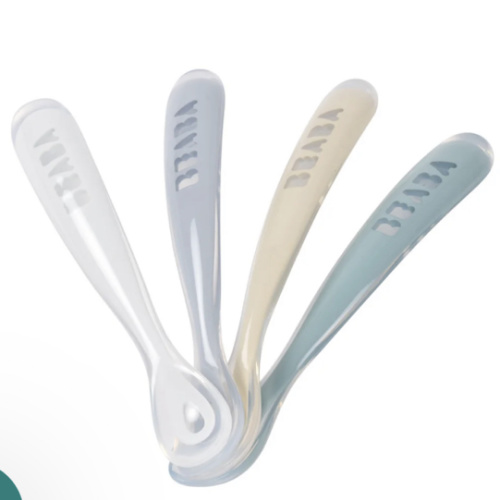 Set of 4 Easy-Grip 1st Stage Silicone Spoons