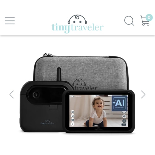 Tiny Traveler AI 1080P Baby Monitor Portable Charger + Travel Kit