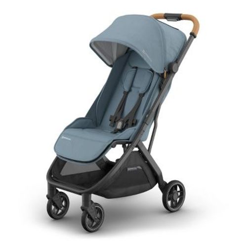 UPPAbaby Minu V3 Lightweight Travel Stroller - Dillan: Flat-Free Tires, Forward Facing Seat, Folds for Easy Transport