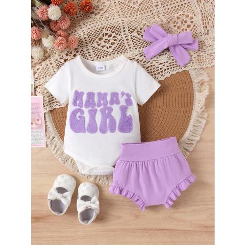 2pcs/Set Cute Lightweight Baby Girls' Outfit, Summer | SHEIN USA
