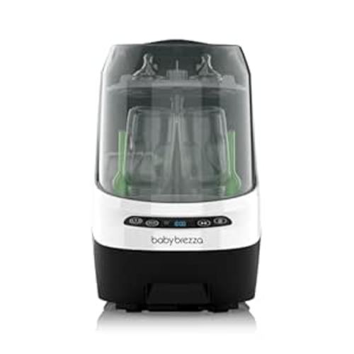 Baby Brezza Baby Bottle Washer Pro - Clinically Proven Better Cleaning - Washer, Sterilizer + Dryer In One Appliance for Essentials like Bottles + Pump Parts – Machine Replaces Brushes + Racks