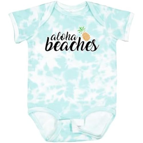 inktastic Hawaiian Pineapple Aloha Beaches Baby Bodysuit