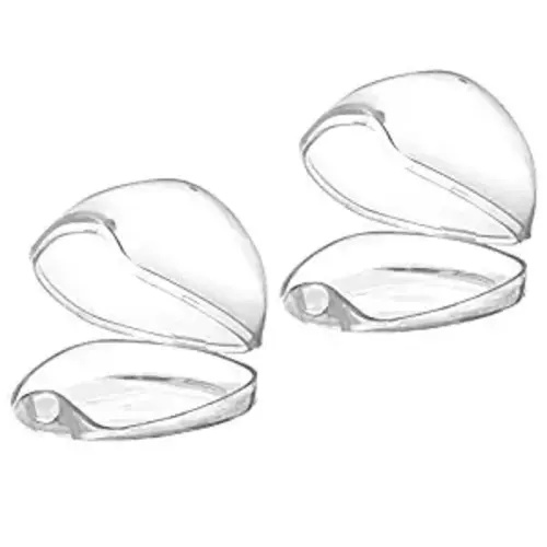 Accmor Pacifier Case, Pacifier Holder Case, Pacifier Container for Travel, BPA Free, Transparent, 2 Pack - 2 Count (Pack of 1)