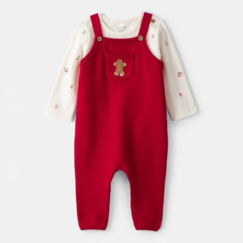 Carter's Holiday Baby Unisex 2-pc. Overall Set