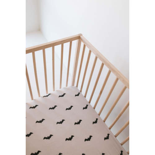 Muslin Crib Sheet | It's Bats!