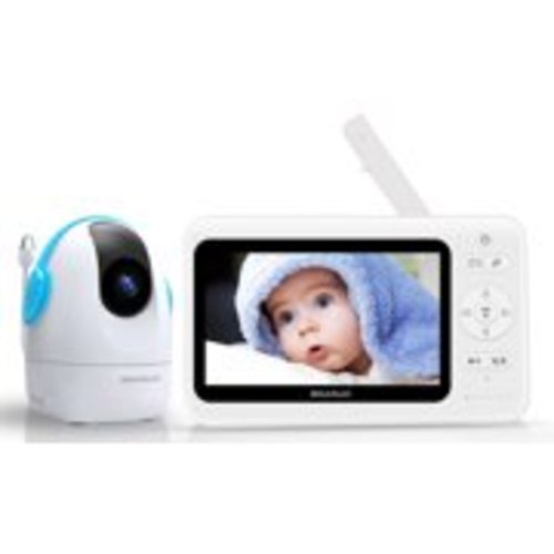 BIGASUO Baby Monitor, 5" 720P Large LCD Screen Audio Video Baby Monitor with Night Vision, Support Multi Camera, Two Way Talk Temperature Sensor, Built-in Lullabies