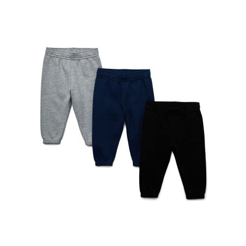 Garanimals Baby Boy Fleece Joggers Multipack, 3-Pack, Sizes 6-24 Months