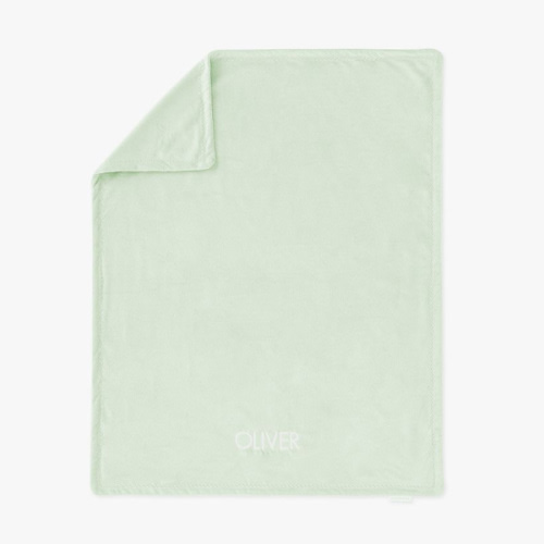 Chamois Baby Blanket - Sage