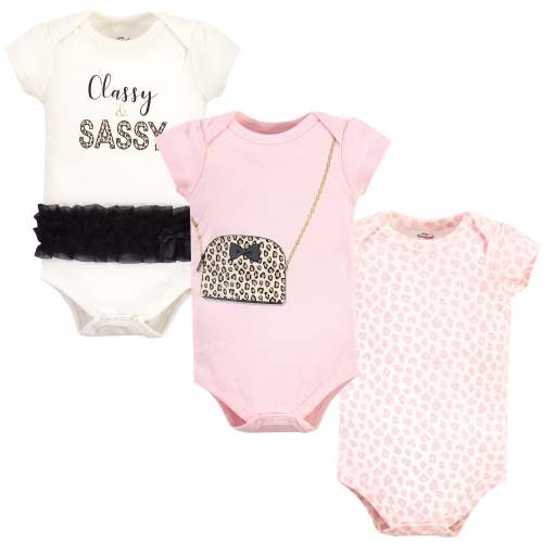 Girls Essentials Bodysuits, Elegant & Playful Pink – MyBabyHaul