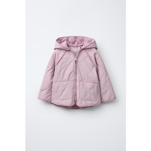 WATER REPELLENT PUFFER JACKET - Pink | ZARA United States