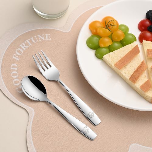 Toddler Eating Utensils, Set Of 12, Stainless Steel