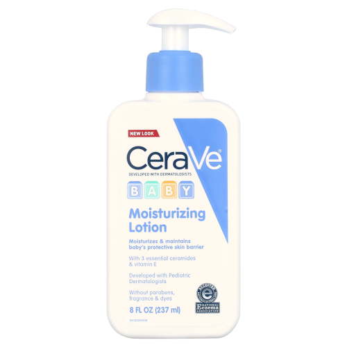 CeraVe Baby Lotion, Lightweight Moisturizer for Sensitive Skin & Eczema Prone Skin, 8 oz