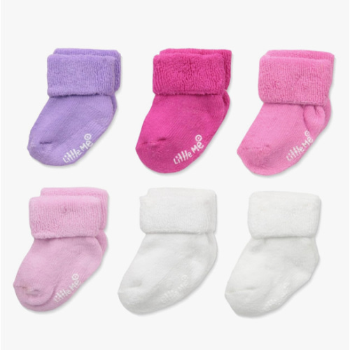 Little Me Baby Girls' 6 Pack Variety Socks