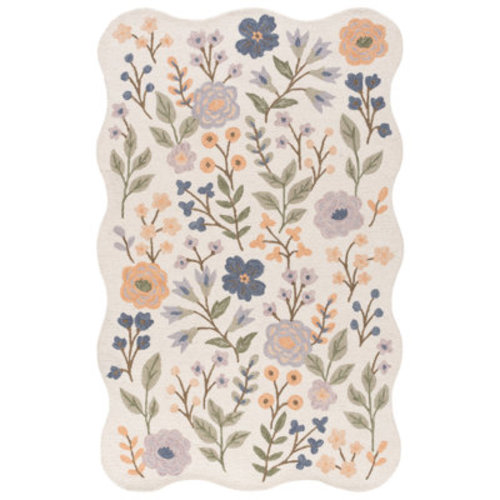 Red Barrel Studio® Jardin Hand Tufted Wool;Cotton Floral Indoor Rug | Wayfair
