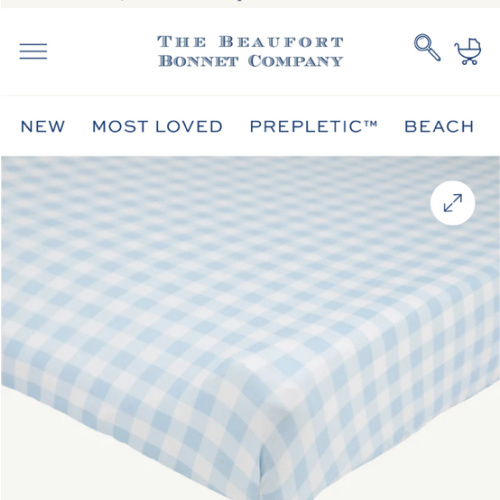 Cheeky Changing Pad Cover - Buckhead Blue Gingham