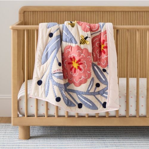 Little Garden Floral Baby Quilt