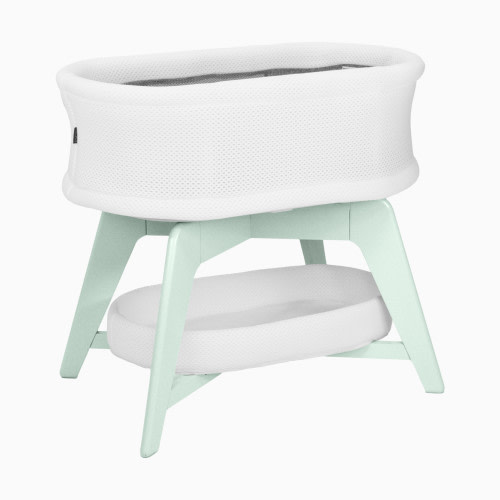 TruBliss EVI Smart Bassinet - White On Mint