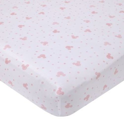 Disney Minnie Mouse Lovely Little Lady Fitted Crib Sheet: Thread Count 110, Package Quantity 1, Microfiber