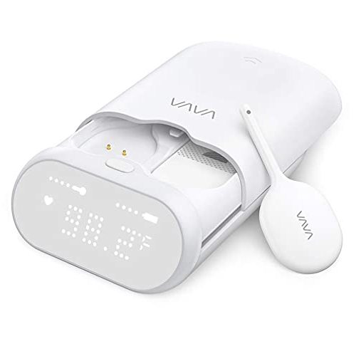 VAVA Smart Baby Thermometer for Kids & Adults, Real-Time Continuous Monitoring Thermometer with Fever Alarm, 24H Battery Life, Wearable Armpit Fever Monitor