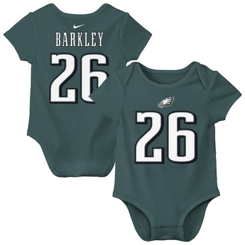 Infant Nike Saquon Barkley Midnight Green Philadelphia Eagles Name & Number Bodysuit
