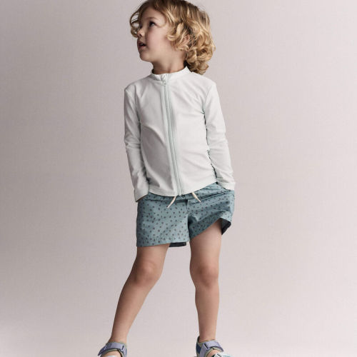 Toddler Boy Swim Trunk in Dot Print - Pale Blue | Carter’s Oshkosh Canada
