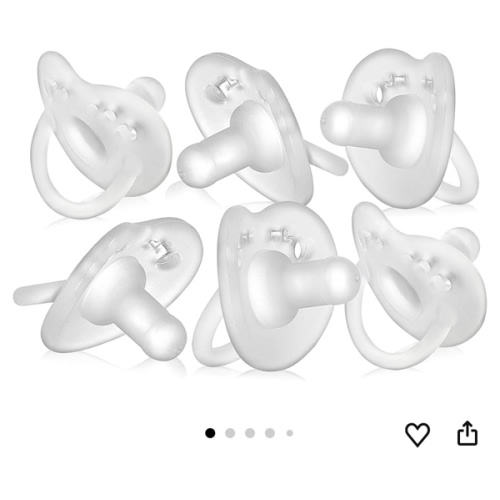 Evenflo Feeding Balance Plus Stage 1 Cylindrical Baby, Newborn and Infant Pacifier - Developed with Pediatric Feeding Specialists - 0 to 6 Months (Pack of 6)