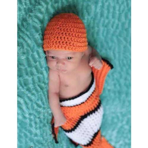 Crochet nemo baby cocoon pattern 0 to 12 months