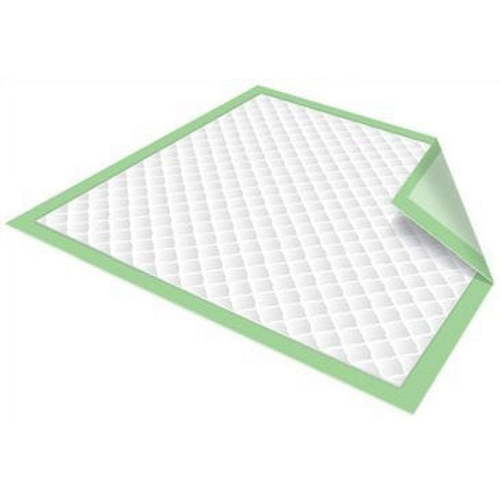 HealthLine Chucks Pads, Chux Disposable Underpads 23 x 36, Waterproof Mattress Protector Incontinence Assurance Absorbent Bed Pads for Adults, Elderly, Children, Pets, Count (50/Pack), Green
