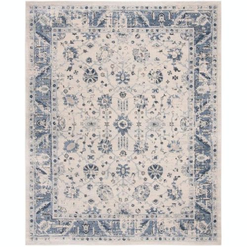 Charleston CHL413 Loomed Indoor Area Rug - Ivory/Blue - 8'x10' - Safavieh