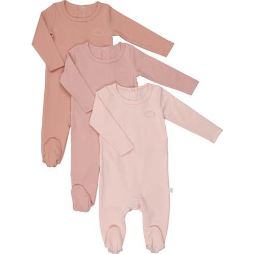 3 Pack Footies, 0-3M