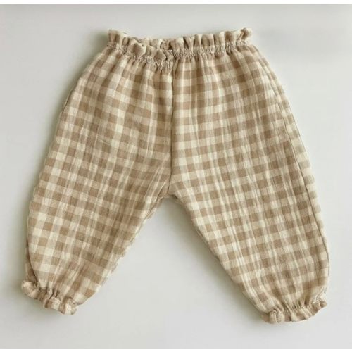 Organic Cotton Muslin Baby Pants, Soft Unisex Bloomers, Boho Toddler Trousers, Gauze Kids Clothing