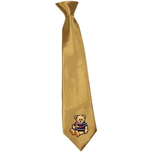 Satin 23 Color Clip-on Nautical Bear Necktie Boys Formal Newborn - 7