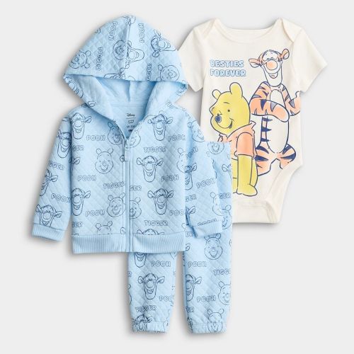 Baby Jumping Beans® Winnie the Pooh 3-pc. Quilted Hoodie, Pants & Bodysuit Set