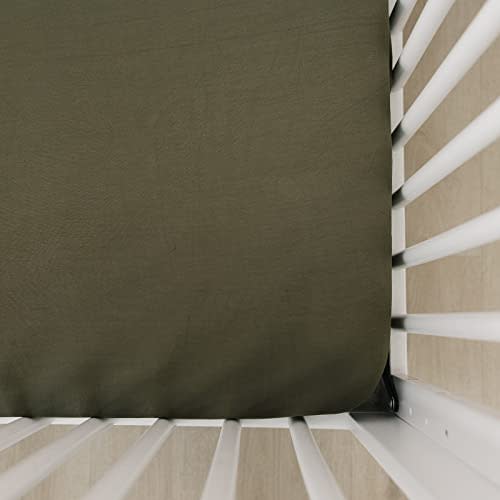 Mebie Baby Stretch Sheet (Olive)