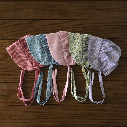 Custom Cotton Pioneer Bonnet: Sun Hat, Baby to Adult Sizes