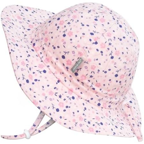 JAN & JUL Adjustable Cotton Floppy Sun Hat with 50+ UPF Protection for Girls
