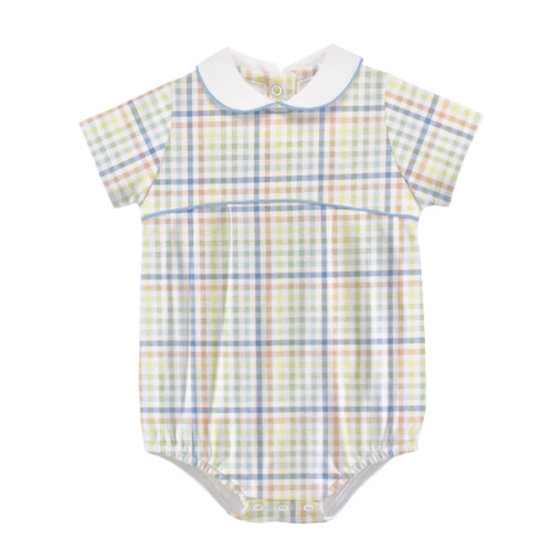 Gingham Adventure Bubble with Collar